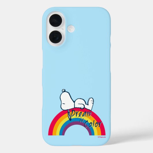 Snoopy | Dream in kleurenregenboog Case-Mate iPhone Case (Achterkant)