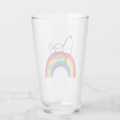Snoopy | Dream in kleurenregenboog Glas (Achterkant)