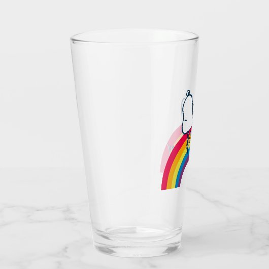 Snoopy | Dream in kleurenregenboog Glas (Rechts)