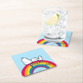 Snoopy | Dream in kleurenregenboog Kartonnen Onderzetters (Insitu)