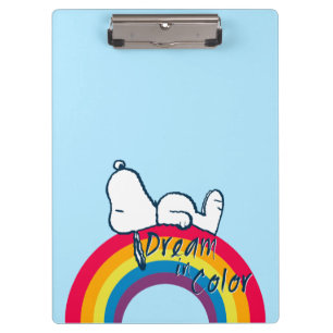 Snoopy   Dream in kleurenregenboog Klembord