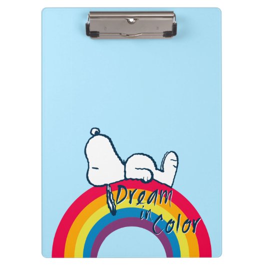 Snoopy | Dream in kleurenregenboog Klembord (Voorkant)