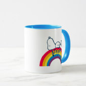 Snoopy | Dream in kleurenregenboog Mok (Voorkant rechts)