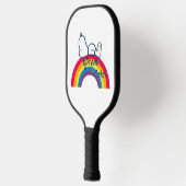 Snoopy | Dream in kleurenregenboog Pickleball Paddle (Links)