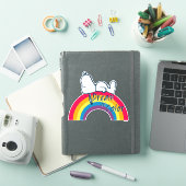 Snoopy | Dream in kleurenregenboog Sticker (iPad Cover)