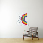 Snoopy | Dream in kleurenregenboog Wandkleed (In situ)