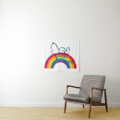 Snoopy | Dream in kleurenregenboog Wandkleed (In Situ (horizontaal))