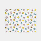 Snoopy Easter Egg Pattern Fleece Deken (Voorkant (Horizontaal))