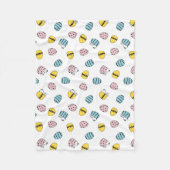 Snoopy Easter Egg Pattern Fleece Deken (Voorkant)