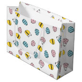 Snoopy Easter Egg Pattern Groot Cadeauzakje (Voorkant Gekanteld)