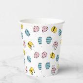 Snoopy Easter Egg Pattern Papieren Bekers (Rechts)
