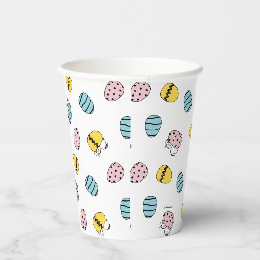 Snoopy Easter Egg Pattern Papieren Bekers (Rechts)