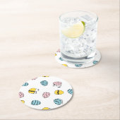 Snoopy Easter Egg Pattern Ronde Kartonnen Onderzetter (Insitu)