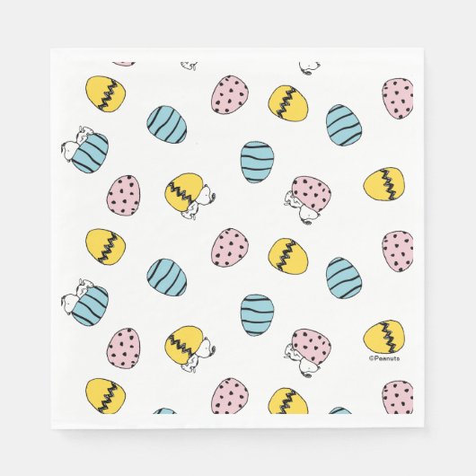 Snoopy Easter Egg Pattern Servet (Voorkant)