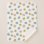 Snoopy Easter Egg Pattern Sherpa Deken (Voorkant)