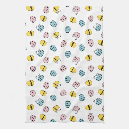 Snoopy Easter Egg Pattern Theedoek (Verticaal)