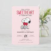 Snoopy | Eerste verjaardag van onze kleine liefje Kaart (Staand voorkant)