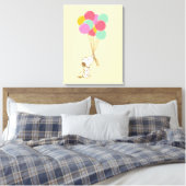 Snoopy en ballonnen canvas afdruk (Insitu (Slaapkamer))