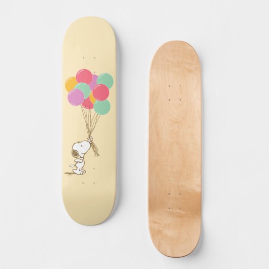 Snoopy en ballonnen persoonlijk skateboard (Voorkant)