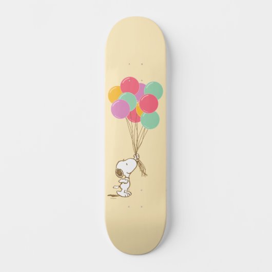 Snoopy en ballonnen persoonlijk skateboard (Voorkant)