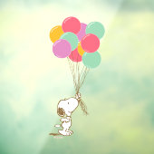 Snoopy en ballonnen raamsticker (Vel 3)