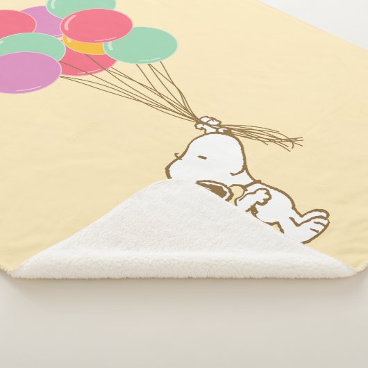 Snoopy en ballonnen Sherpa Deken (3/4)