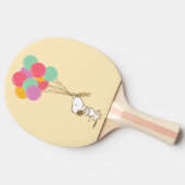 Snoopy en ballonnen tafeltennisbatje (Zijkant)