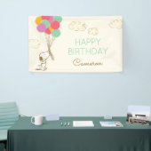 Snoopy en Ballonnen Verjaardag Spandoek (Beurs)