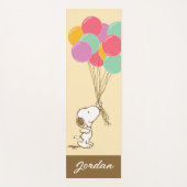 Snoopy en ballonnen yogamat (Voorkant)