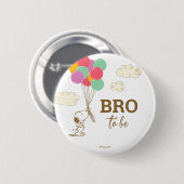 Snoopy en Ballons Baby shower Brother To Be Ronde Button 5,7 Cm (Voorkant /achterkant)