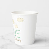 Snoopy en Balloons 1e verjaardag Papieren Bekers (Achterkant)