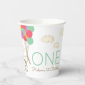 Snoopy en Balloons 1e verjaardag Papieren Bekers (Links)