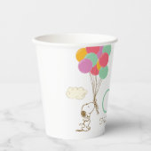 Snoopy en Balloons 1e verjaardag Papieren Bekers (Voorkant)