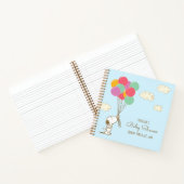 Snoopy en Balloons Baby shower Gast Geschenklijst Notitieboek (Binnen)