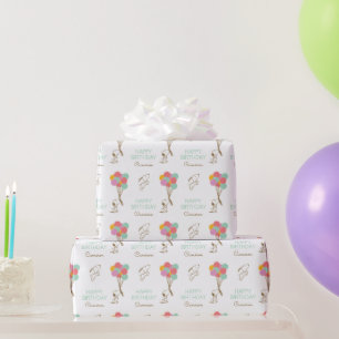 Snoopy en Balloons Birthday Cadeaupapier