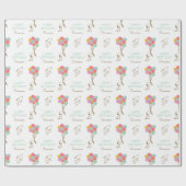 Snoopy en Balloons Birthday Cadeaupapier (Vlak)