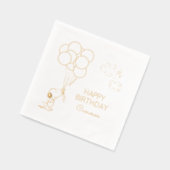 Snoopy en Balloons Birthday Folie Servetten (Links)