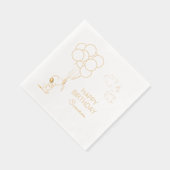 Snoopy en Balloons Birthday Folie Servetten (Rechts)