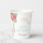 Snoopy en Balloons Birthday Papieren Bekers (Links)