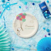 Snoopy en Balloons Birthday Papieren Bordje (Feest)