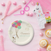 Snoopy en Balloons Birthday Papieren Bordje (Feest)