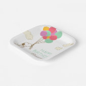 Snoopy en Balloons Birthday Papieren Bordje (Gebogen)