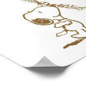 Snoopy en Balloons Birthday Poster (Hoek)