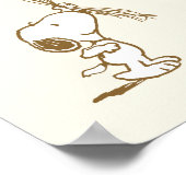 Snoopy en Balloons Birthday Poster (Hoek)