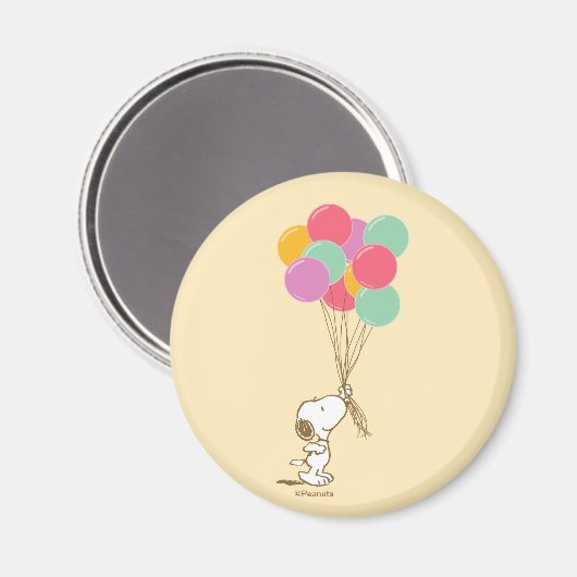Snoopy en Balloons Magnet (Voorkant / Achterkant)