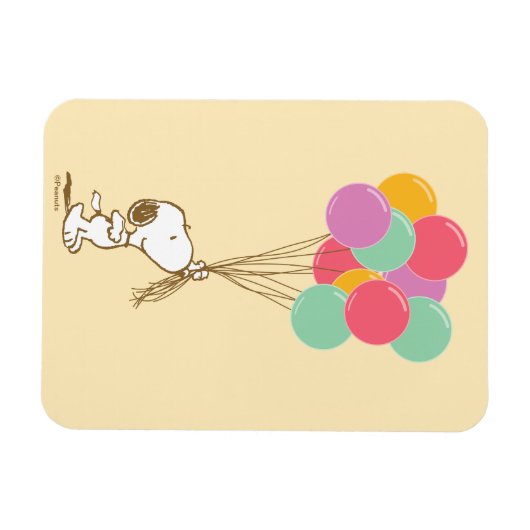 Snoopy en Balloons Magnet Magneet (Horizontaal)