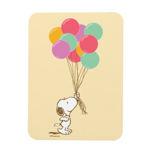 Snoopy en Balloons Magnet Magneet (Verticaal)
