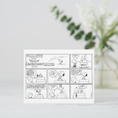 Snoopy en Charlie Brown | Engelse muffin Briefkaart (Staand voorkant)