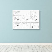 Snoopy en Charlie Brown | Engelse muffin Canvas Afdruk (Insitu (Houten vloer))