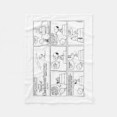 Snoopy en Charlie Brown | Engelse muffin Fleece Deken (Voorkant)
